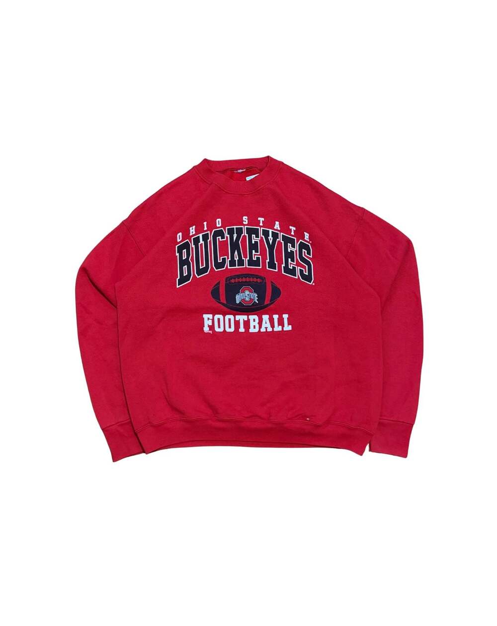 Vintage Ohio State Buckeyes Football Crewneck Sweatshirt Red